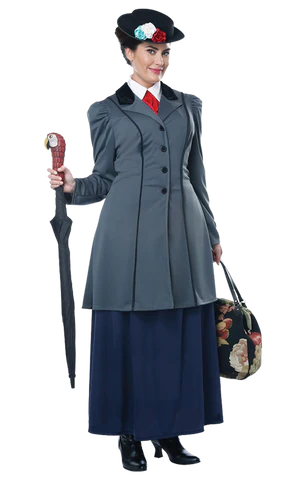 Womens Mary Poppins Plus Size Costume